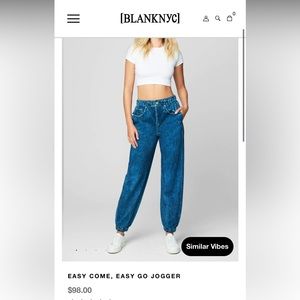 Blank NYC terry jogger jeans